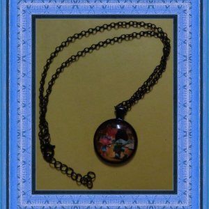 Black Tone Trolls Inspired Design Necklace